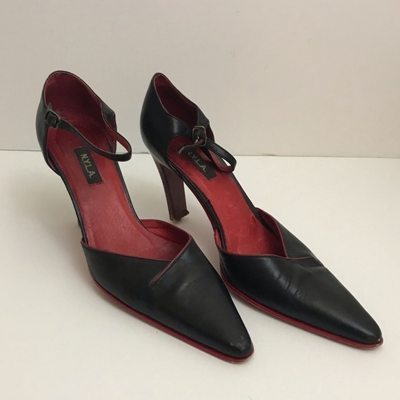 NYLA Black and Red Pumps, Size 8 🔴CLEARANCE🔴 - Picture 1 of 6